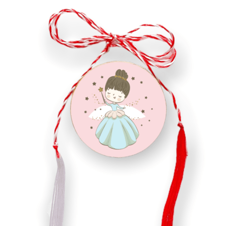 Brosa martisor din lemn - cerc - Zana