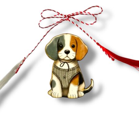 Brosa martisor din lemn - Catel