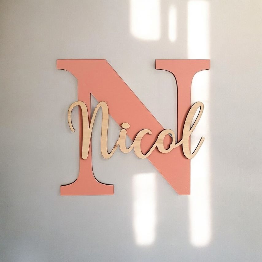 Litere Decorative din Lemn – Nume Personalizate pentru Copii